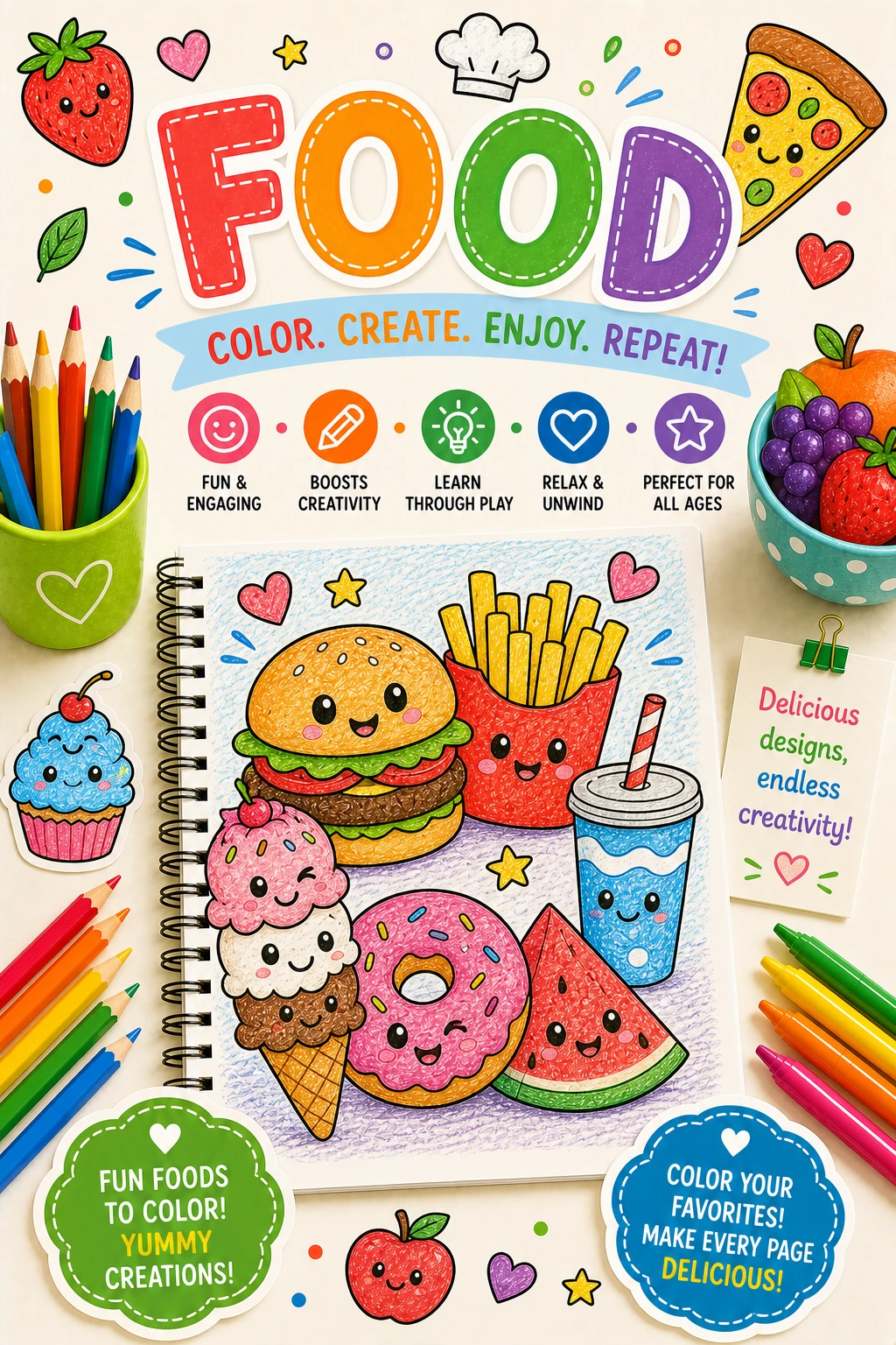 Food Coloring Pages