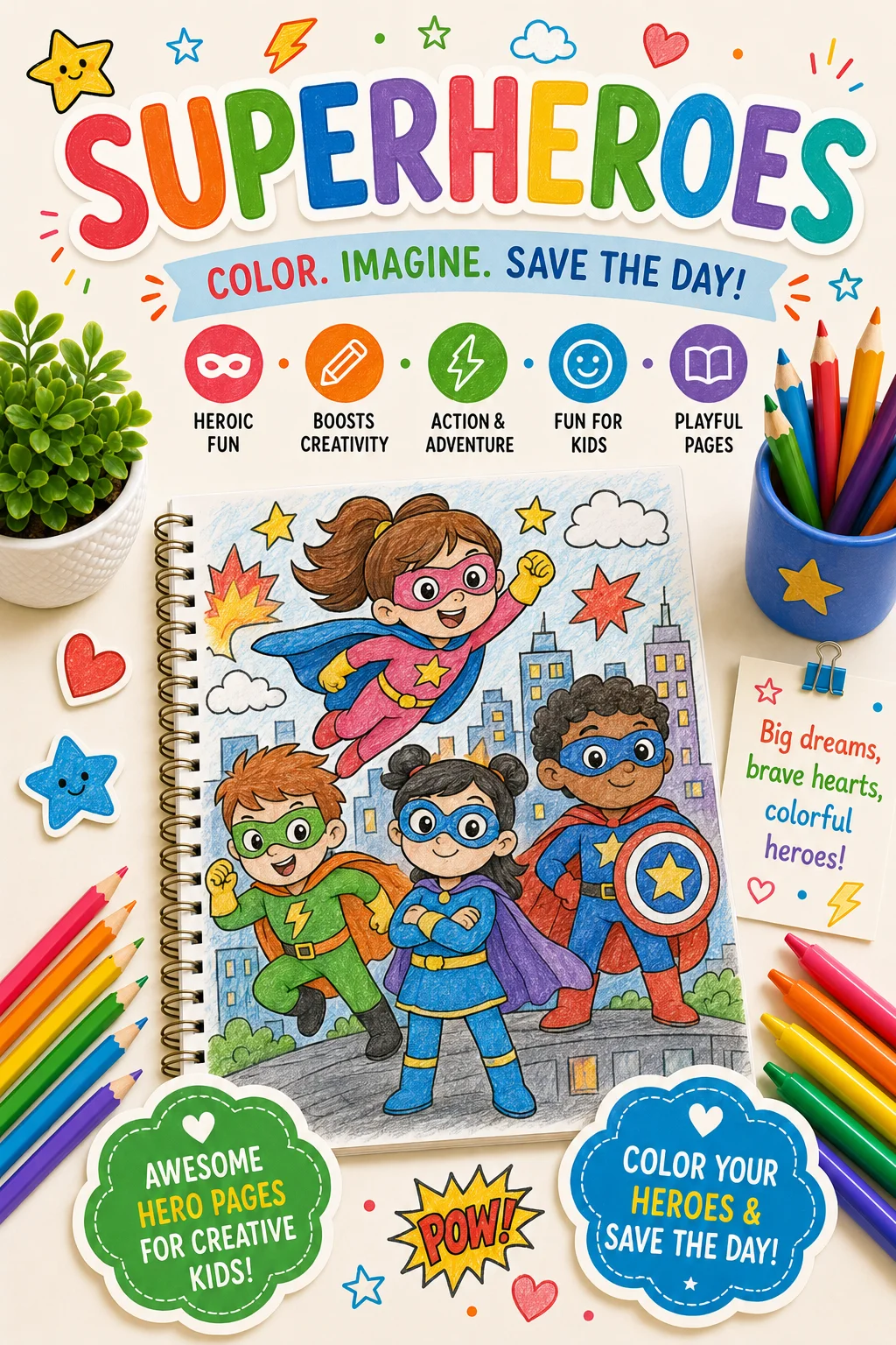 Superheroes Coloring Pages