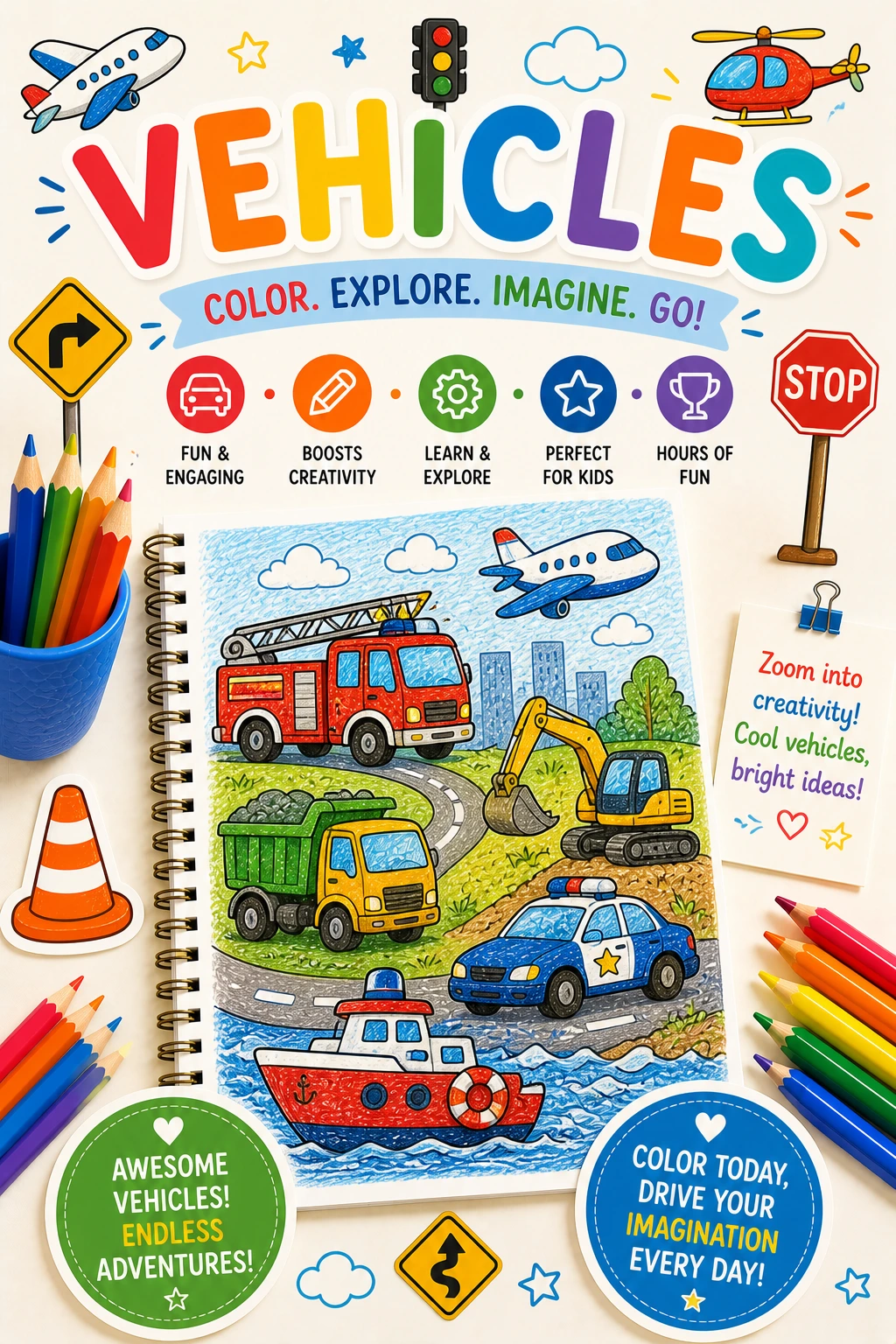 Vehicle Coloring Pages