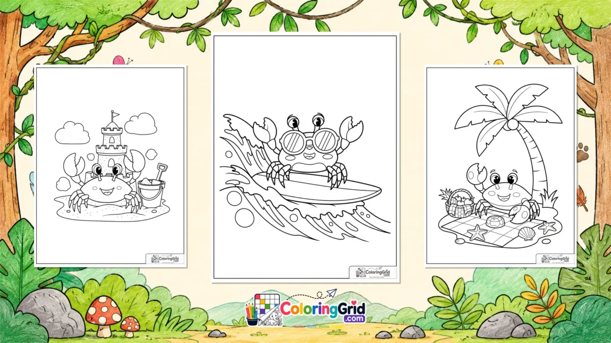 Crab Coloring Pages - Crab Coloring Pages: Free Printable Crab Pages featured image