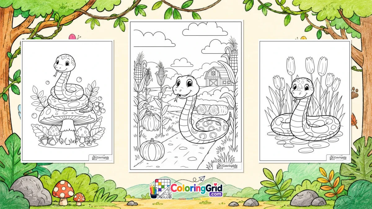 Snake Coloring Pages - Snake Coloring Pages: Free Snake Printables featured image