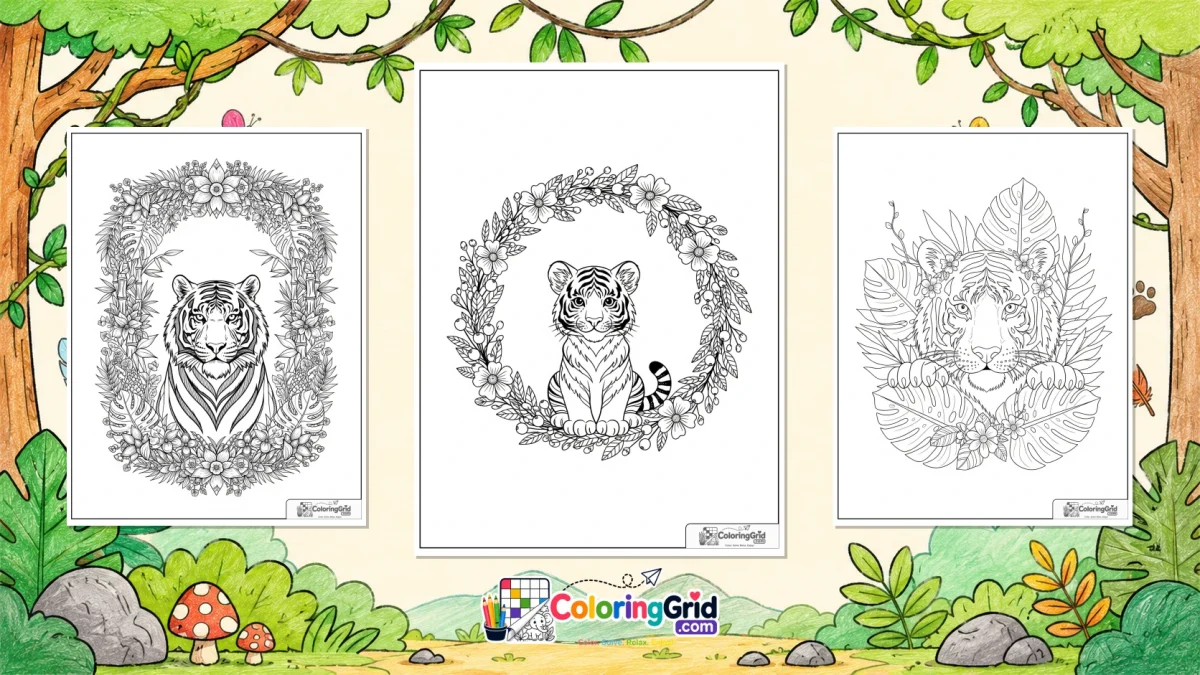 Tiger Coloring Pages - Tiger Coloring Pages: Free Tiger Printables featured image