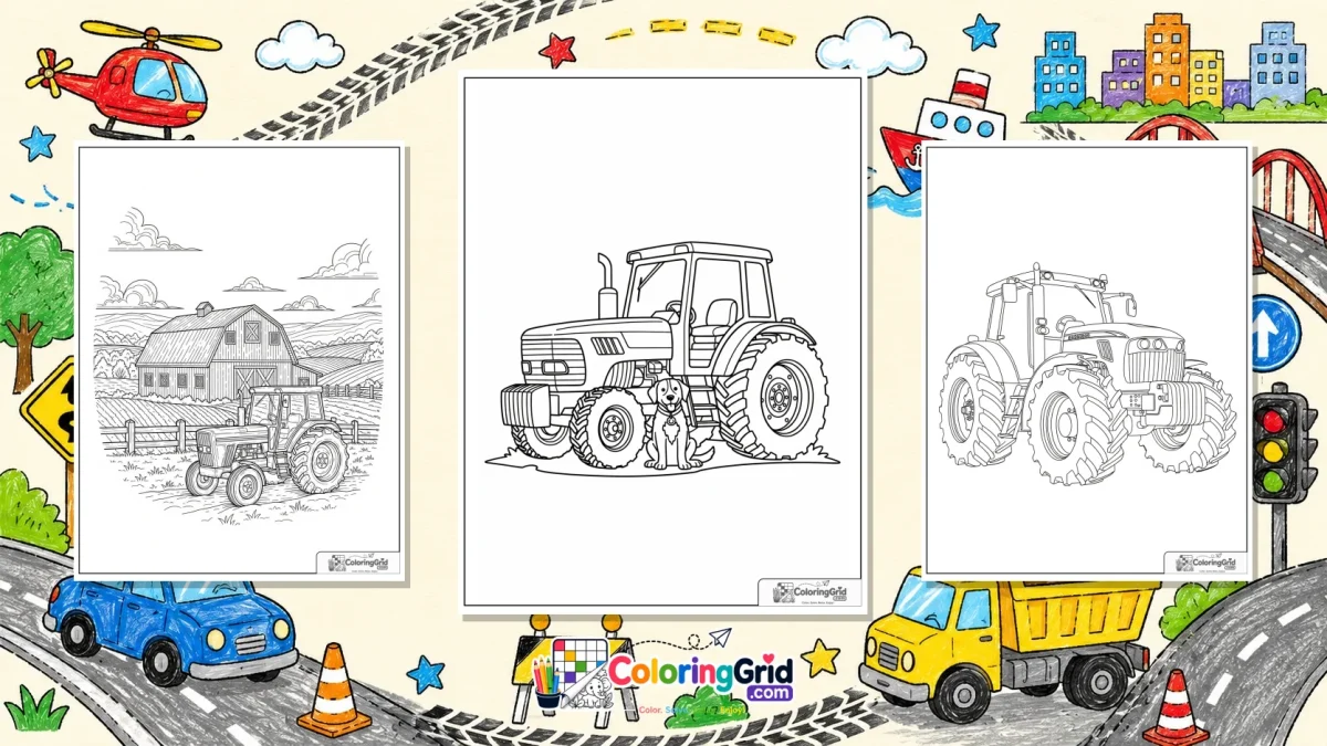 Tractor Coloring Pages - Tractor Coloring Pages: Free Printable Designs to Color featured image