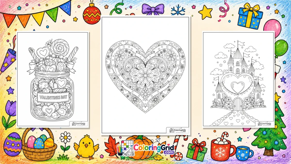 Valentine's Day Coloring Pages - Valentine’s Day Coloring Pages: Free Printable Designs to Color featured image