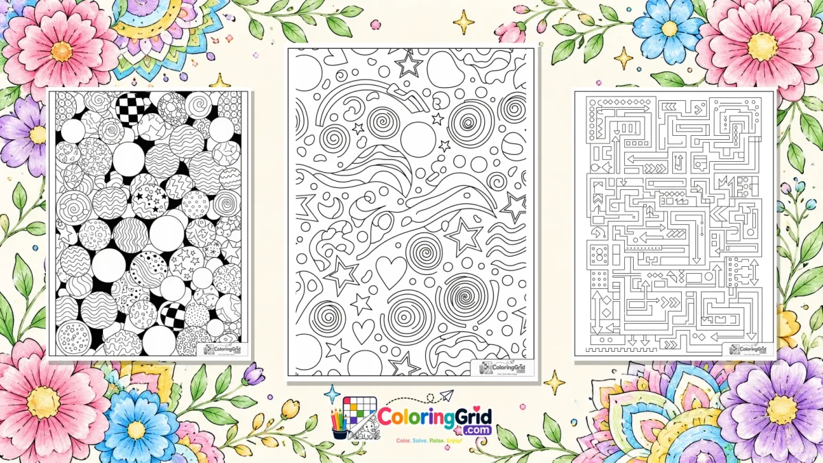Abstract Coloring Pages featured illustration for Abstract Coloring Pages: Easy PDF and JPG Printables