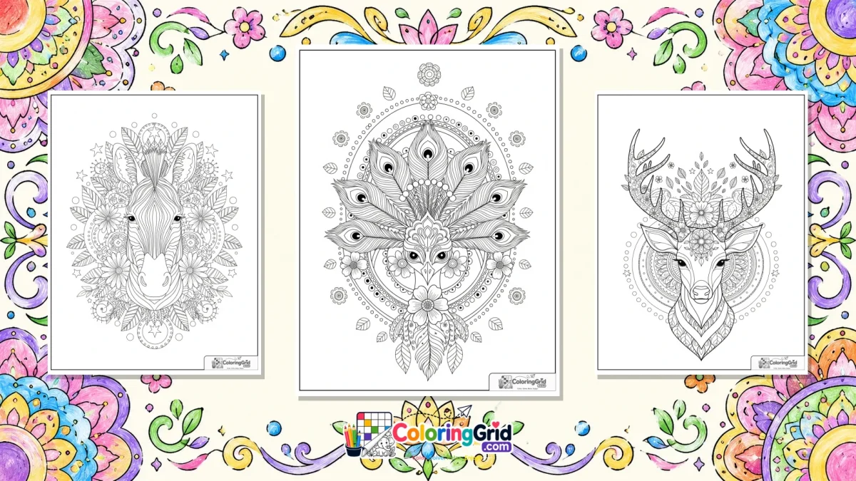Animal Mandala Coloring Pages - Animal Mandala Coloring Pages: Free Printable Designs to Color featured image