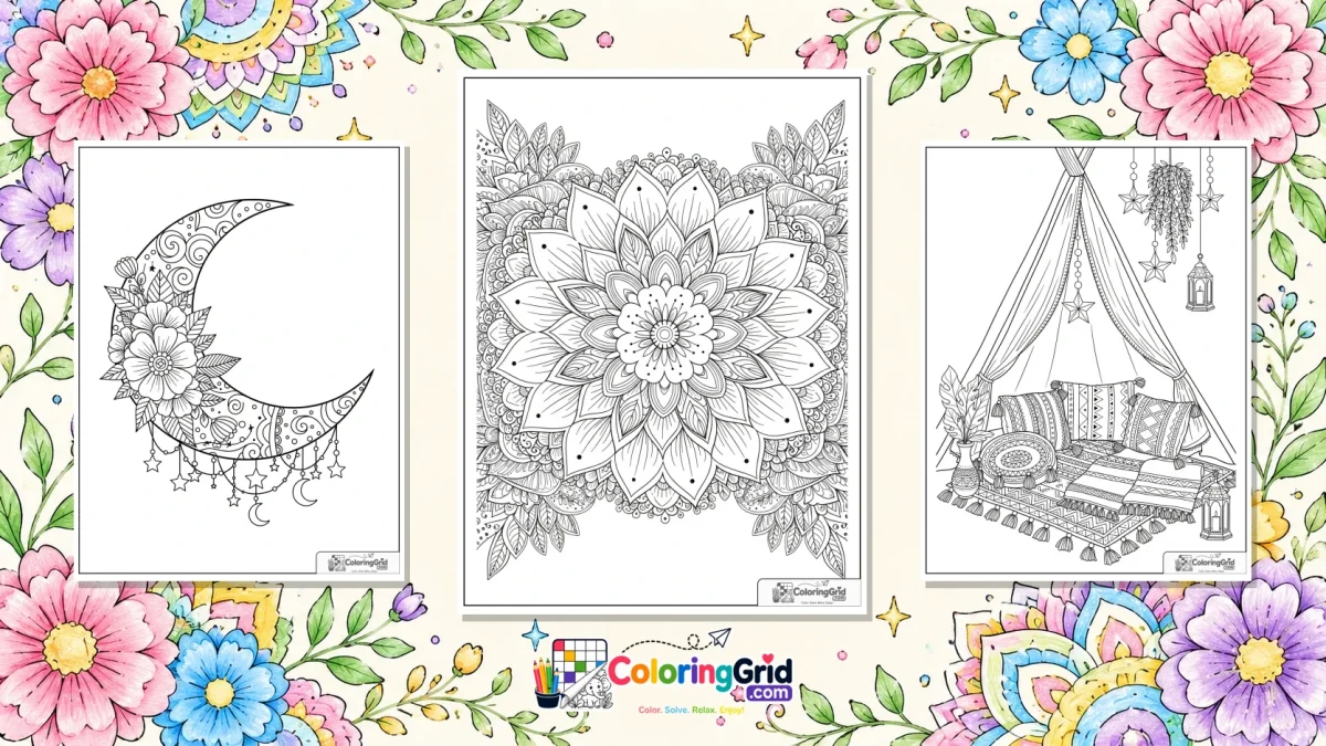 Boho Coloring Pages featured illustration for Boho Coloring Pages: Free Boho Printables