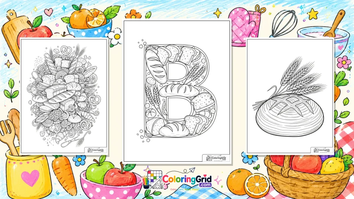 Bread Coloring Pages - Bread Coloring Pages: Printable Bread Activity Pages featured image