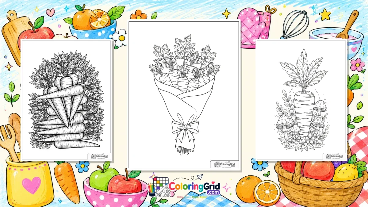 Carrot Coloring Pages - Carrot Coloring Pages: Free Printable Designs to Color featured image