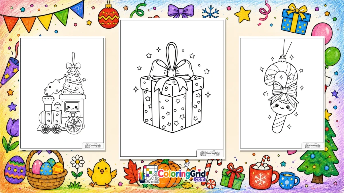Christmas Ornament Coloring Pages featured illustration for Christmas Ornament Coloring Pages: Printable Pages for Kids