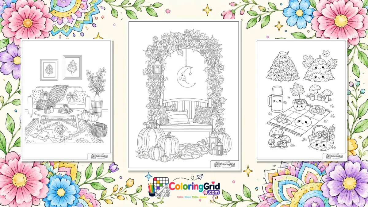 Cozy Fall Coloring Pages featured illustration for Cozy Fall Coloring Pages for Quiet Autumn Moments