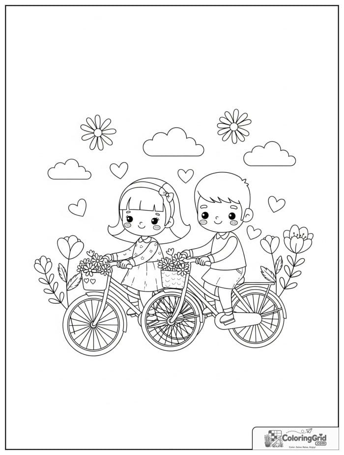 Dad and daughter riding bikes together for Father's Day.