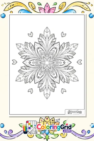 Easy Mandala Coloring Pages