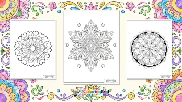 Easy Mandala Coloring Pages