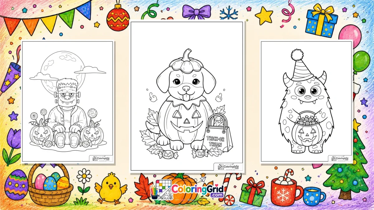 Halloween Coloring Pages - Halloween Coloring Pages: Printable Halloween Activity Pages featured image