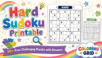 Hard Sudoku with Answers