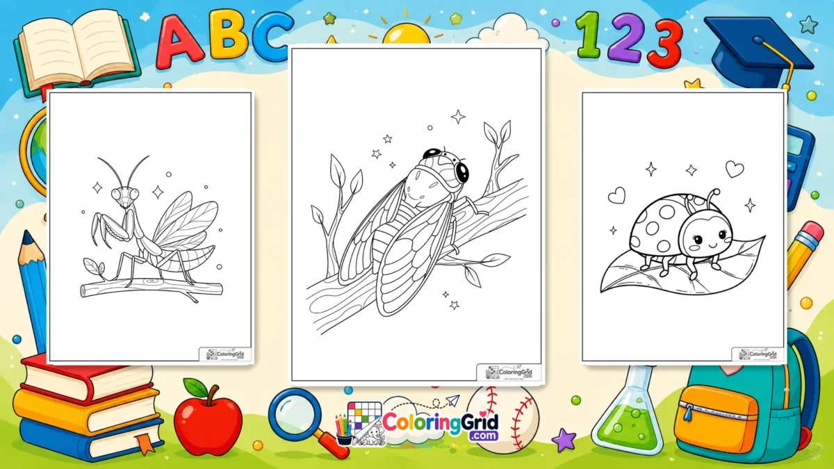 Insect Coloring Pages featured illustration for Insect Coloring Pages: Printable Insect Pages