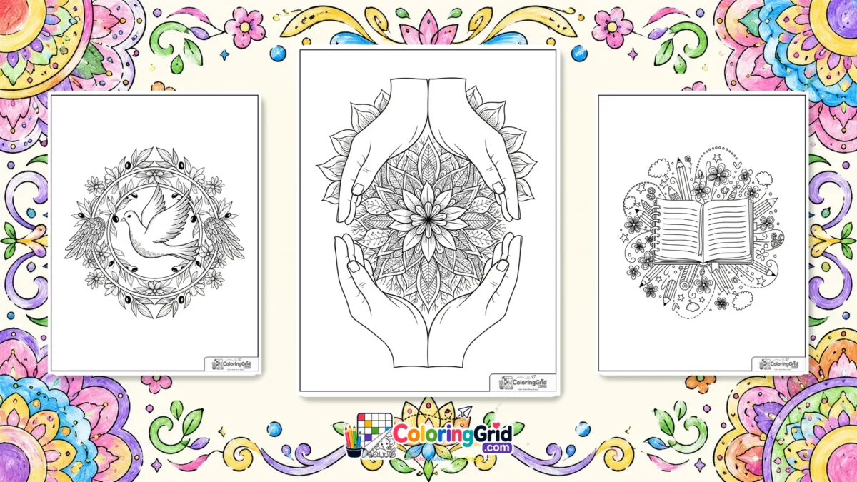 Mindfulness Mandala Coloring Pages featured illustration for Mindfulness Mandala Coloring Pages: Printable Calm Focus Sheets