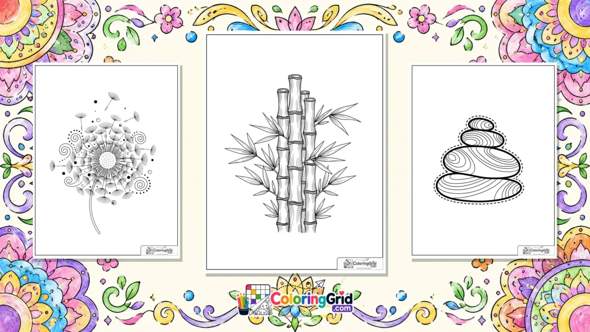 Relaxing Mandala Coloring Pages featured illustration for Relaxing Mandala Coloring Pages: Printable Quiet Pattern Sheets