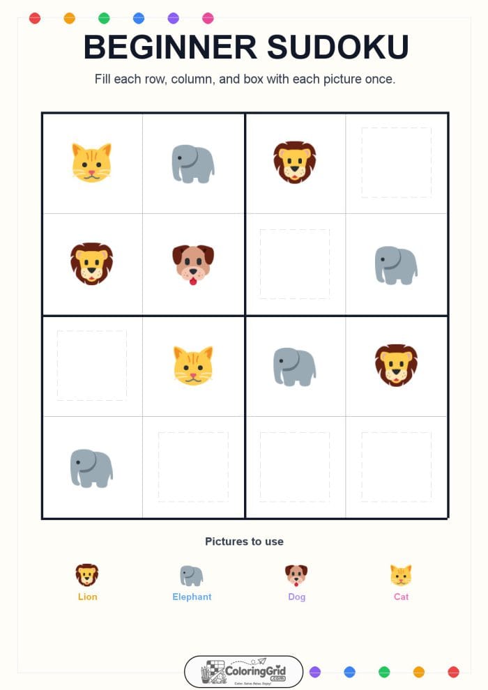 Beginner Sudoku 4x4 Puzzle 005