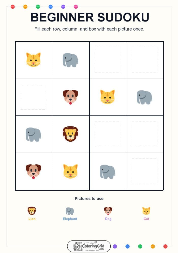 Beginner Sudoku 4x4 Puzzle 017
