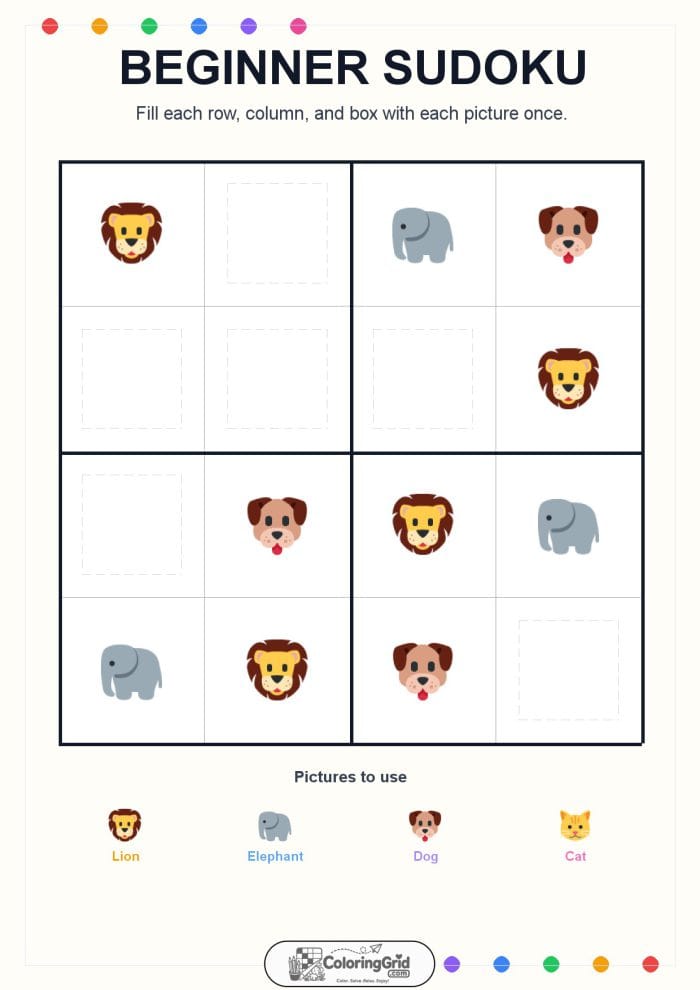 Beginner Sudoku 4x4 Puzzle 021