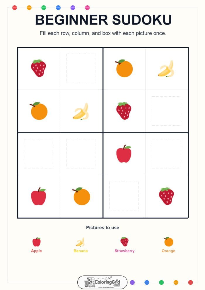 Beginner Sudoku 4x4 Puzzle 002