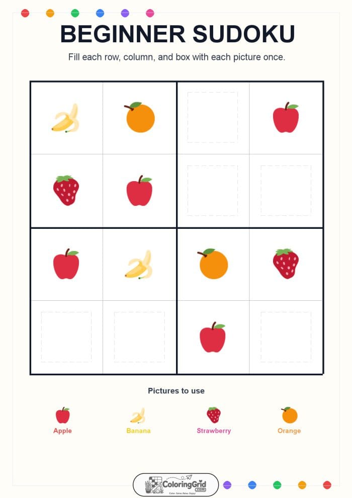 Beginner Sudoku 4x4 Puzzle 010