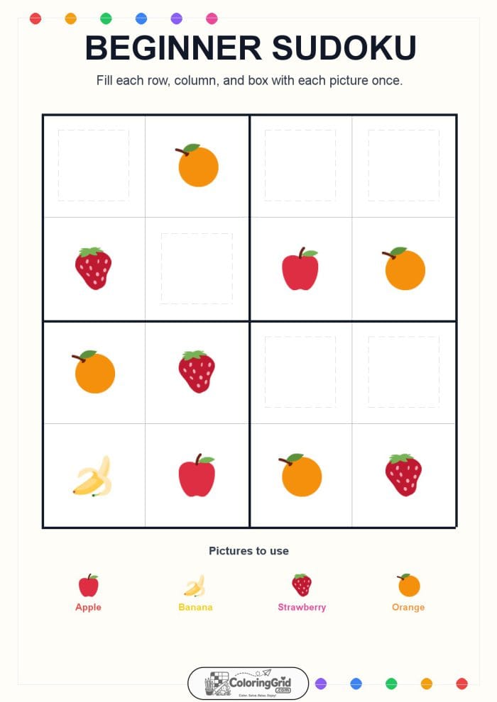 Beginner Sudoku 4x4 Puzzle 014