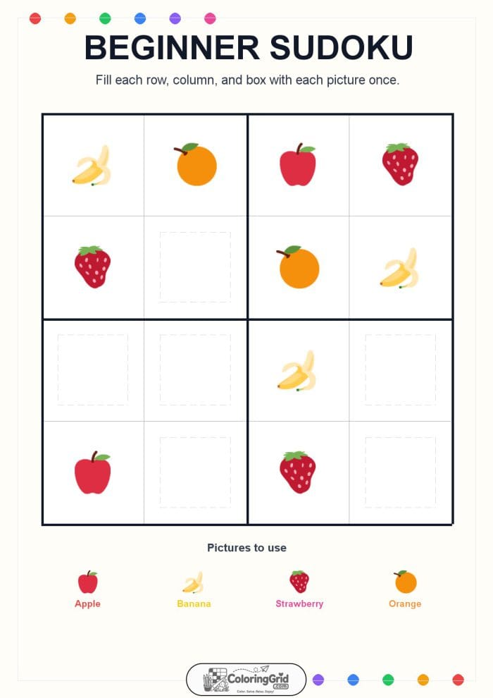 Beginner Sudoku 4x4 Puzzle 022