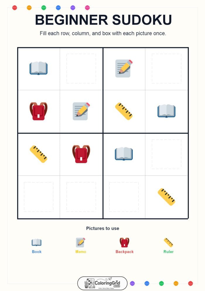 Beginner Sudoku 4x4 Puzzle 004