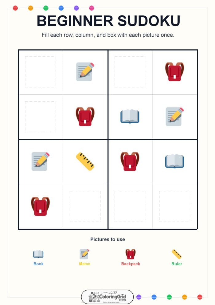Beginner Sudoku 4x4 Puzzle 008